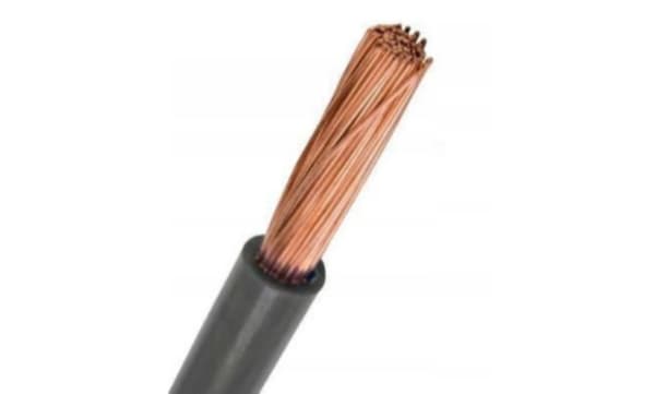 Enkeltkernet sort elektrisk kabel LGY6 6 mm2