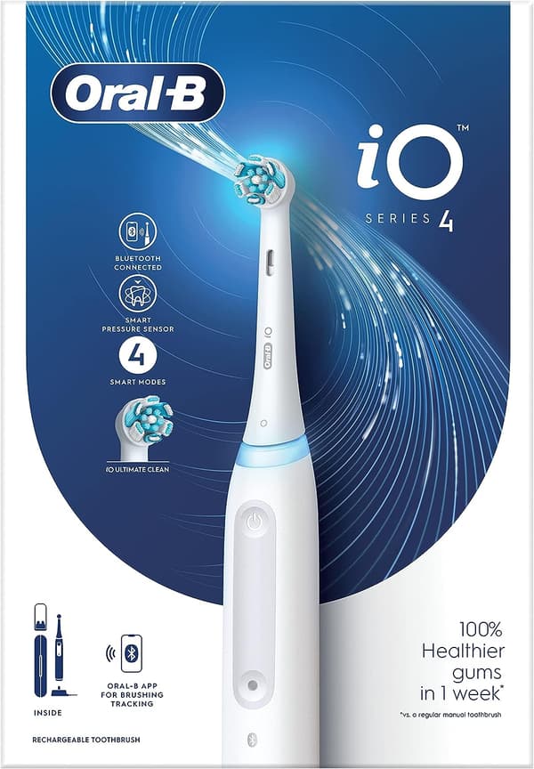 Oral-B iO Series 4 Eltandborste Vit