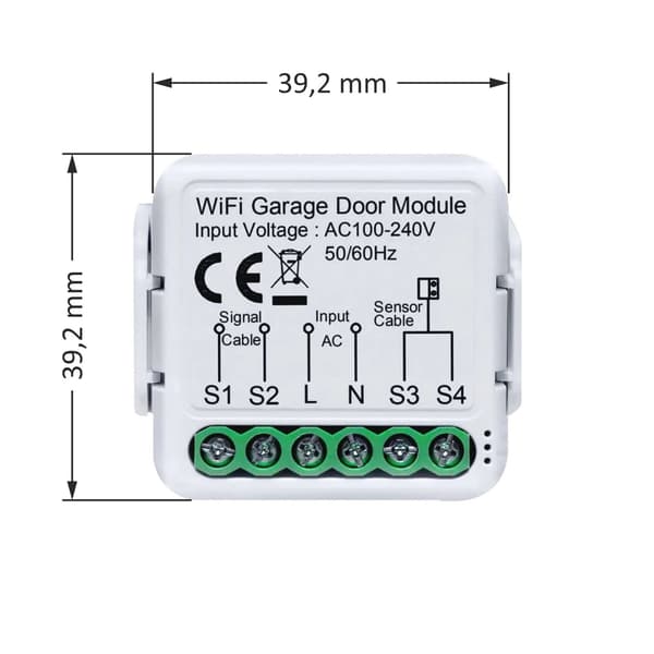 Tuya WiFi Garageportskontroll med Sensor