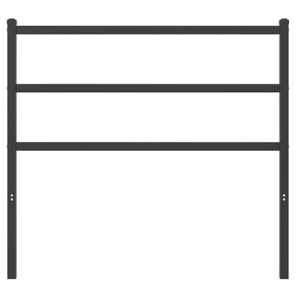 vidaXL metalsengegavl sort 107 cm