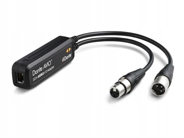 Monacor ADP-AES3-2X2 Dante AES3/EBU Avio Converter