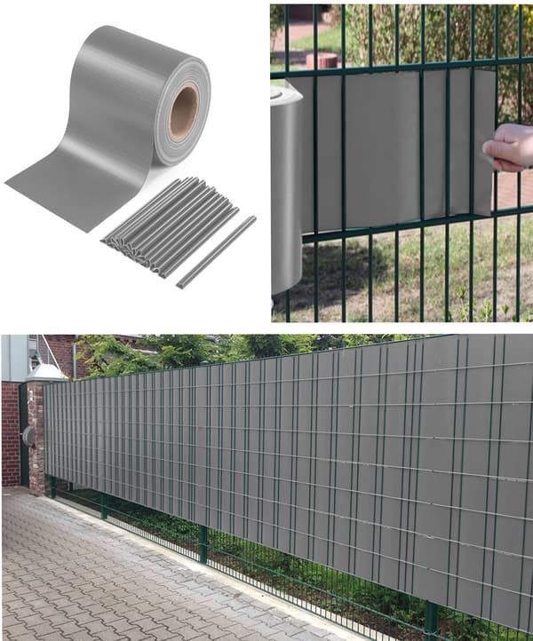 Heckermann aitateippi 19cm x 35m - vaaleanharmaa