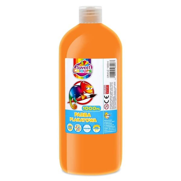 Orange plakatmaling 1000ml