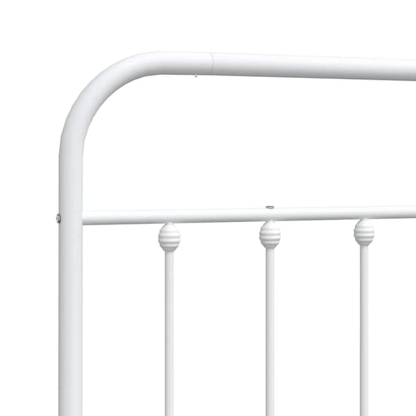 vidaXL metalsengegavl hvid 180 cm