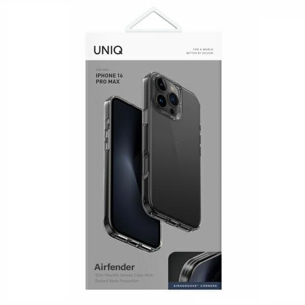 UNIQ Air Fender-cover til iPhone 16 Pro Max, grå