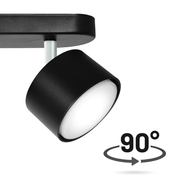 Heckermann 8795316A LED-spotlight Sort 3x hoved