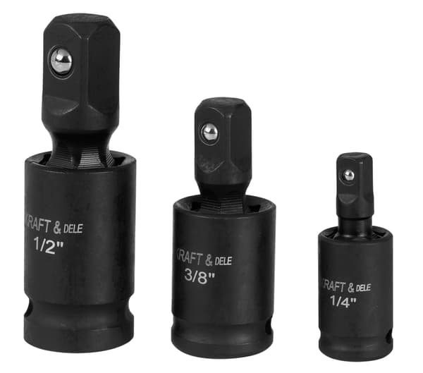 Sæt med 3 slagkugleled 1/4", 3/8", 1/2" KD10530
