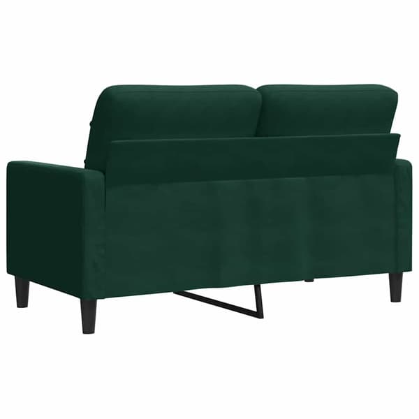 vidaXL 2-sitssoffa mörkgrön 120 cm klädd i sammet