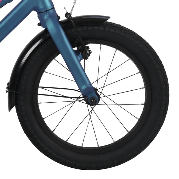 16" Batch alumiininen kiiltävän vihreä lastenpyörä