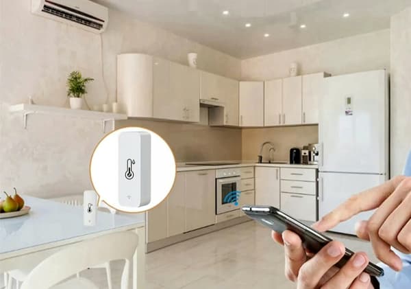 ZIGBEE TUYA SMART ZTH01 TEMPERATUR- OCH FUKTIGHETSSENSOR, gateway krävs