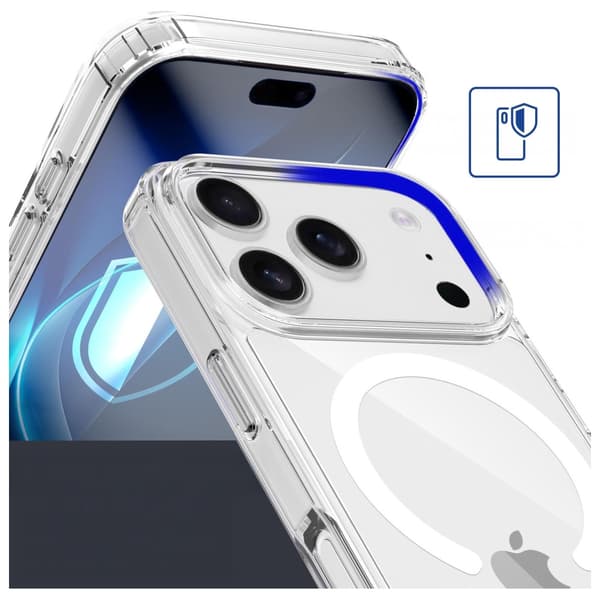 3MK Armor MagCase för iPhone 17 Pro Max, Transparent