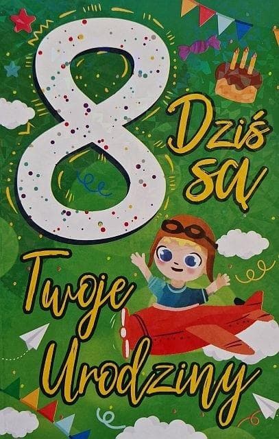 Fødselsdagskort 8. dreng