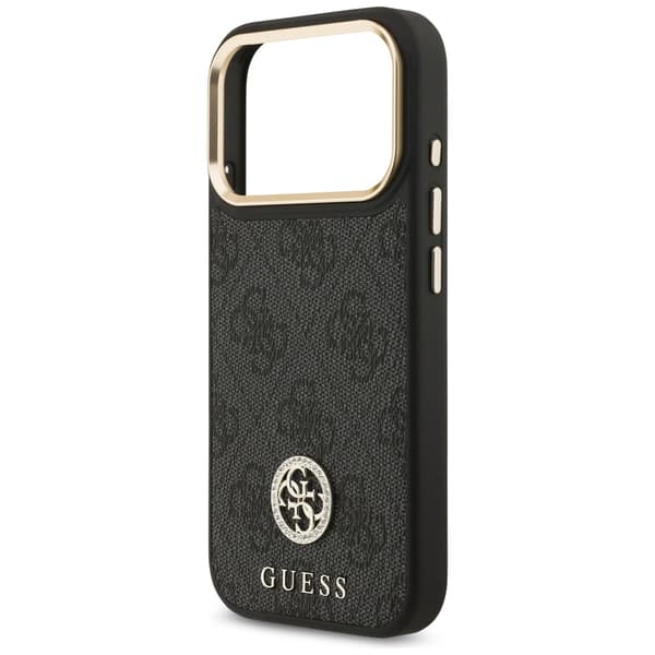 Guess 4G Strass Logo MagSafe-etui til iPhone 17 Pro, sort
