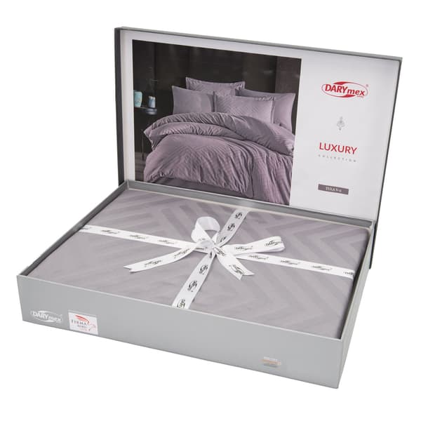 Bomullssängkläder 200x220 satin jacquard Tula-2