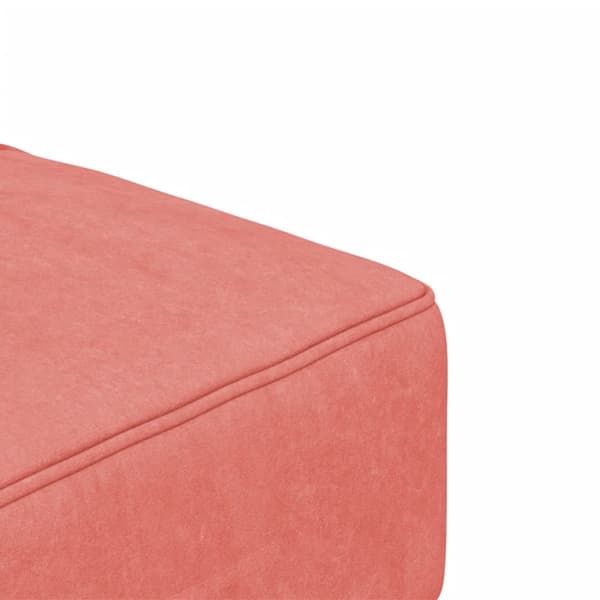 vidaXL 2-sitssoffa med 2 kuddar, rosa sammet