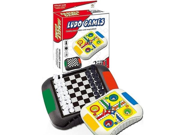 Et sæt spil: skak, ludo