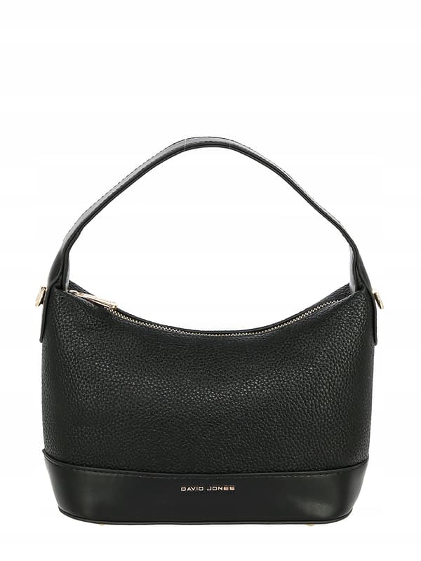 David Jones dame mini skuldertaske, øko-læder, sort