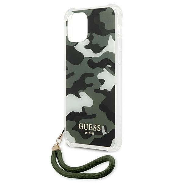 Guess Camo Collection-skal till iPhone 12 Pro Max, grönt