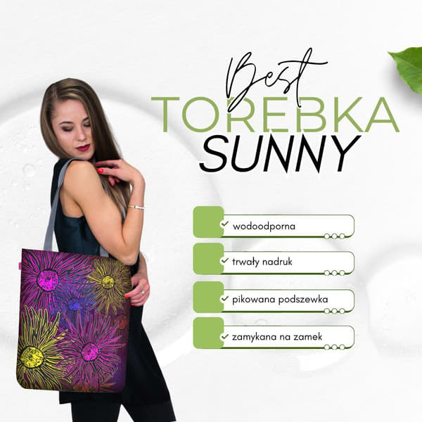 SUNNY kanvas taske - Daisy