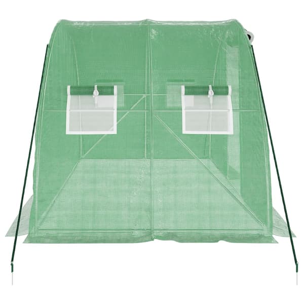 vidaXL drivhus med stålramme, 8 m², 4x2x2 m
