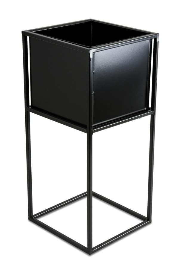 Modern svart blomställning 50 cm