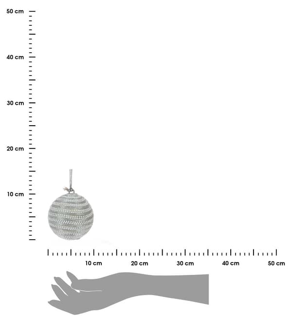 Dekorerede julekugler 7 cm 12 stk.