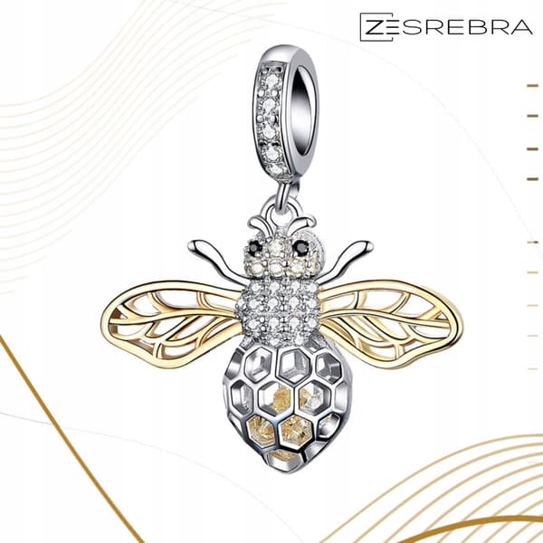 Biberlocker WASP silver 925 hänge pärla biberlocker pr 925