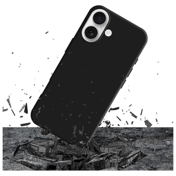 3MK Matt Case Pro iPhone 17:lle, musta