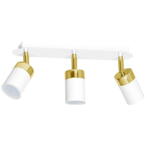 JOKER HVID/GULD 3xGU10 loftlampe
