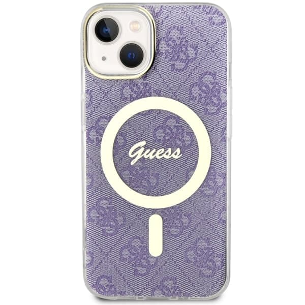 Guess IML 4G MagSafe-etui til iPhone 14 Plus, lilla