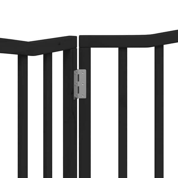 vidaXL foldbar hundegitter, 2 paneler, sort, 160 cm