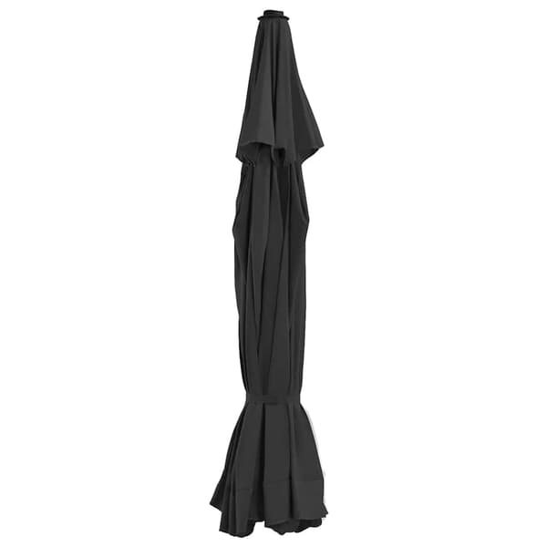 vidaXL haveparasolovertræk, sort, 500 cm