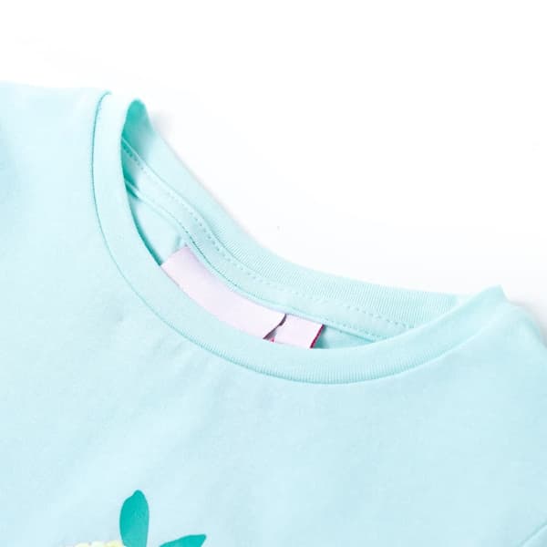 Barn-T-shirt, ljusblå, 128