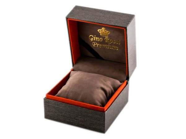 Presentlåda för klocka - G. ROSSI PREMIUM - Brun