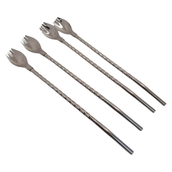 Stråskeer til kaffe og desserter 24 cm 4 stk.