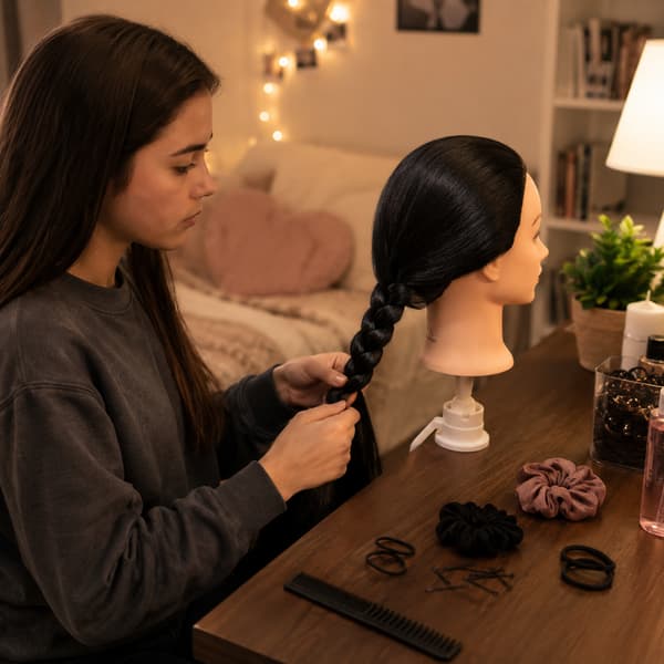 Iza termisk hårtræningshoved 70 cm + stativ