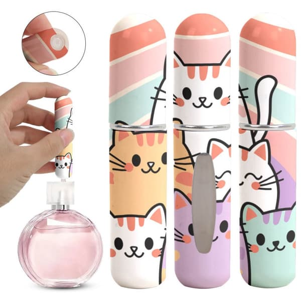 Sæt med 2 rejseparfumeforstøvere 5ml Kitty dispenser AK19
