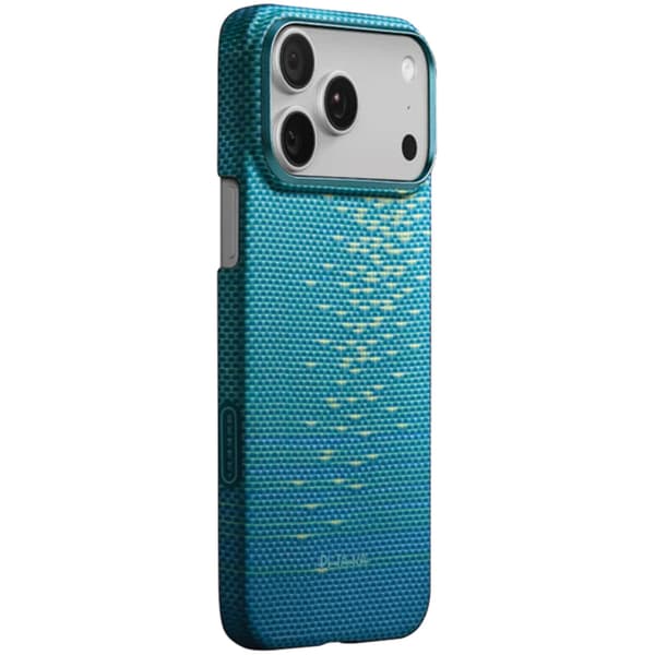 PITAKA Ultra-Slim MagSafe cover til iPhone 17 Pro klarblå