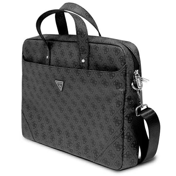 Guess taske GUCB15P4TK 16" sort/sort Saffiano 4G trekantlogo