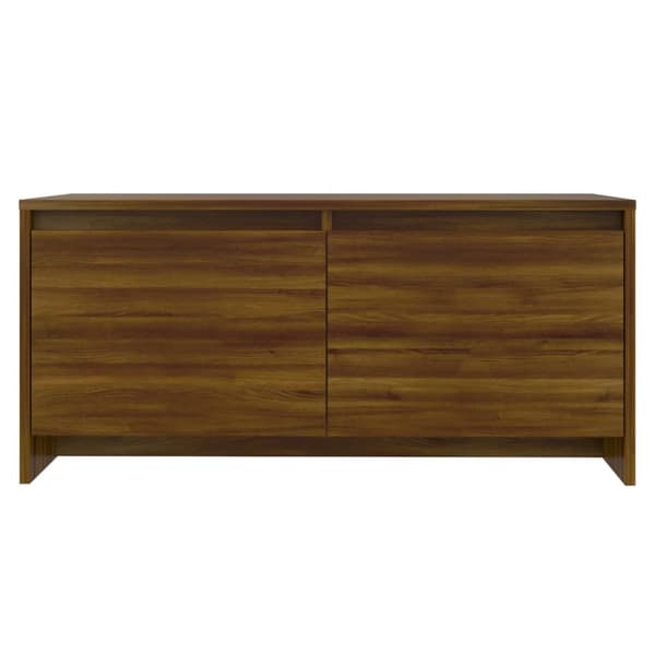 vidaXL sofabord brunt egetræ 90x50x41,5 cm