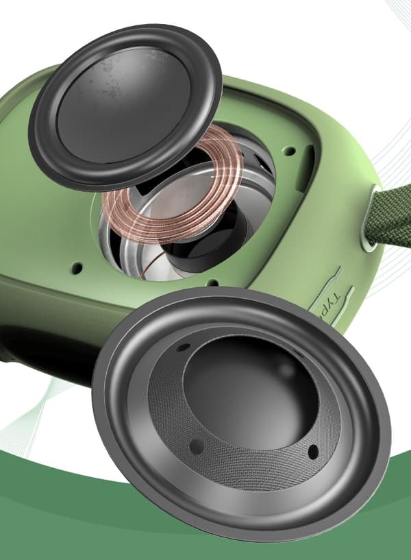 FiiO Snowsky Anywhere - grön - Bärbar Bluetooth-högtalare