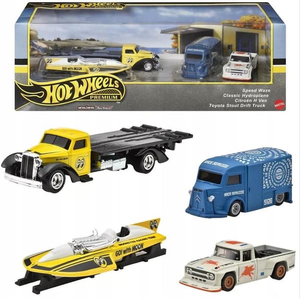 Hot Wheels Premium Diorama 4-pak mix