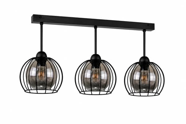 Loftlampe 3xE27 SOLO SORT