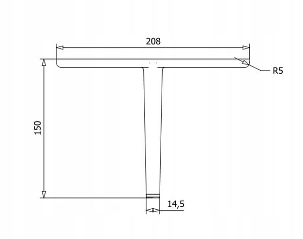Möbelben till bäddsoffa svart MAT loft H150 stark SL032S
