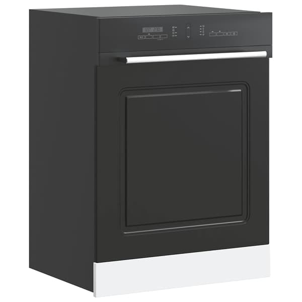vidaXL Diskmaskinspanel Kalmar svart 60x1,5x67 cm