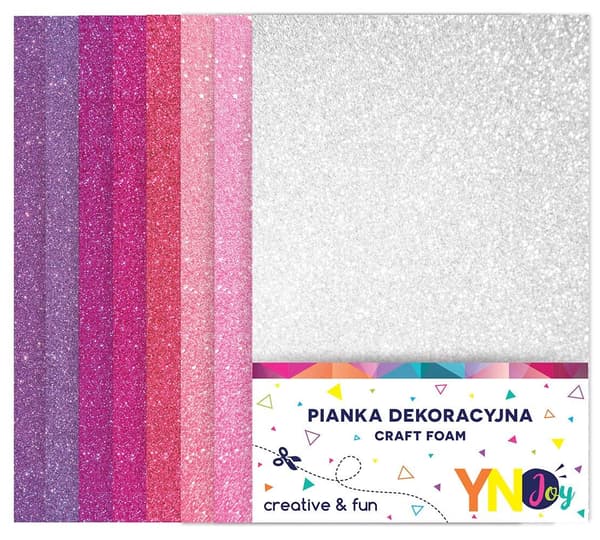 Sød glitter dekorativ skum