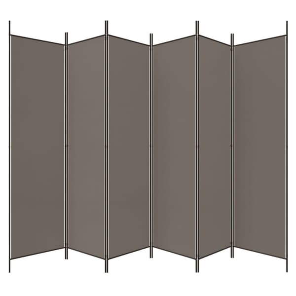 vidaXL 6-panelsskærm, antracit, 300x220 cm, stof