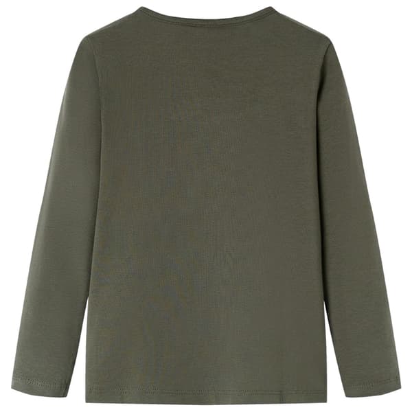Barn långärmad t-shirt, khaki, 104