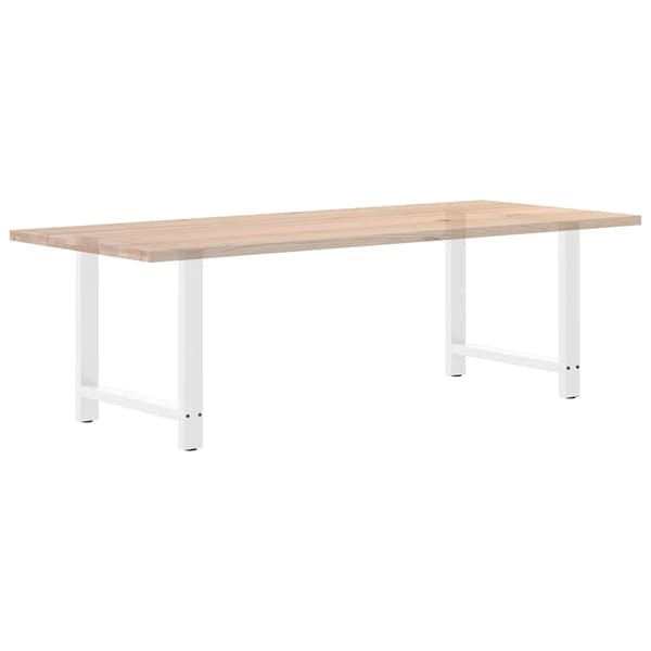 vidaXL sofabordsben hvide 2 stk. 80x(72-73) cm stål