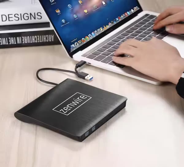 ECD829-Y USB 3.0 DVD- och CD-brännare, gul